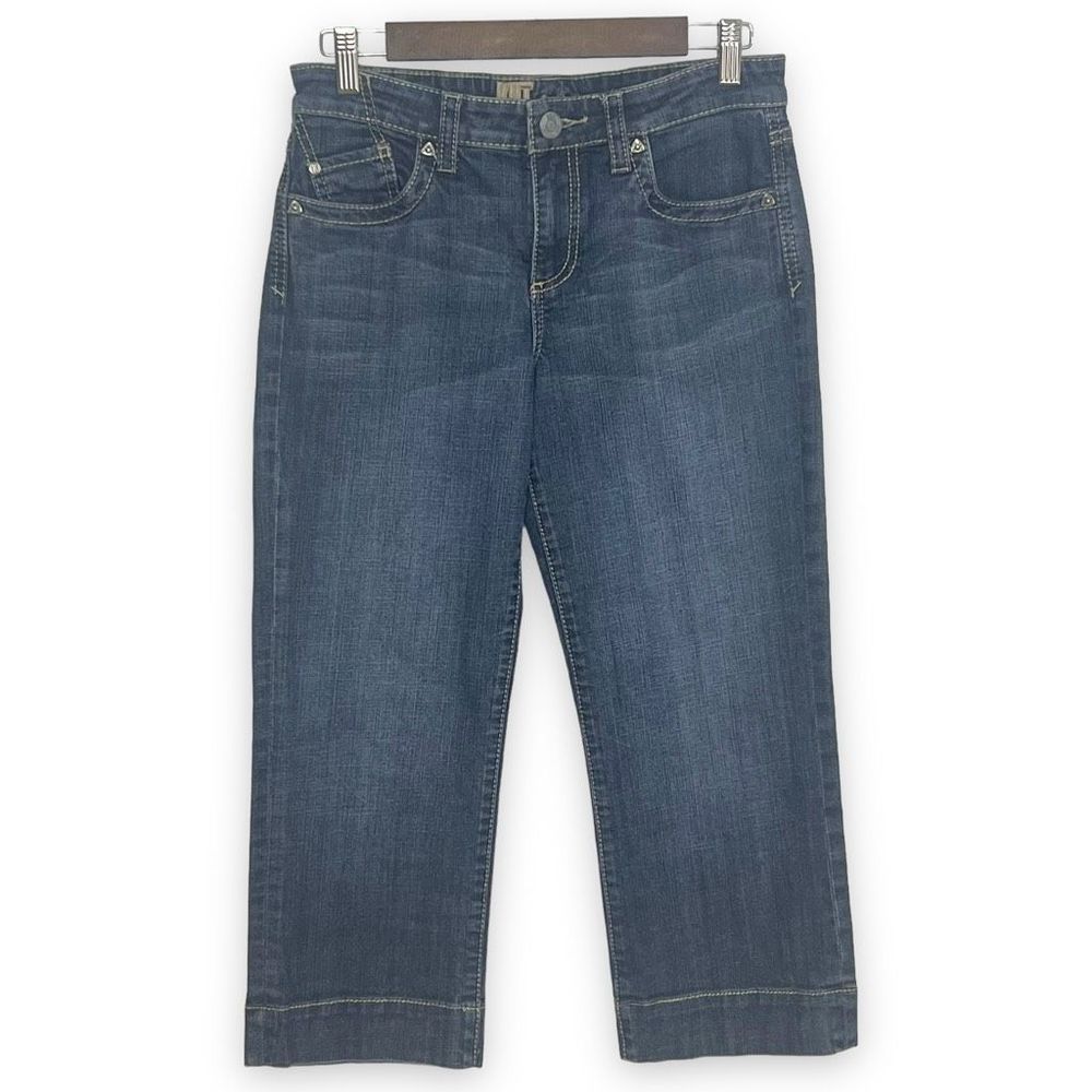 Kut from the Kloth High-Rise Cropped Jeans - Medium Blue